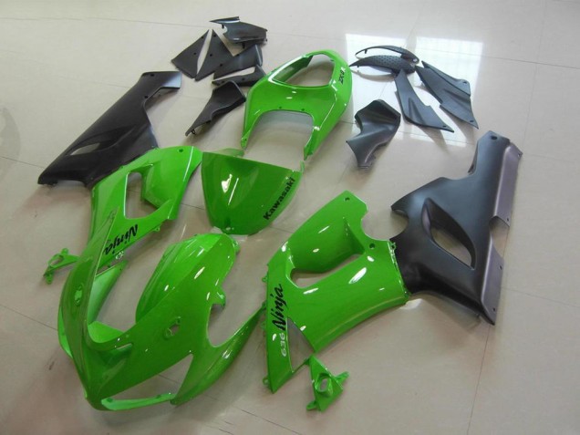 Discount 2005-2006 Green Kawasaki ZX6R Motorcycle Replacement Fairings & Bodywork Canada