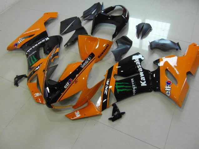 Discount 2005-2006 Orange Monster Kawasaki ZX6R Bike Fairing Canada