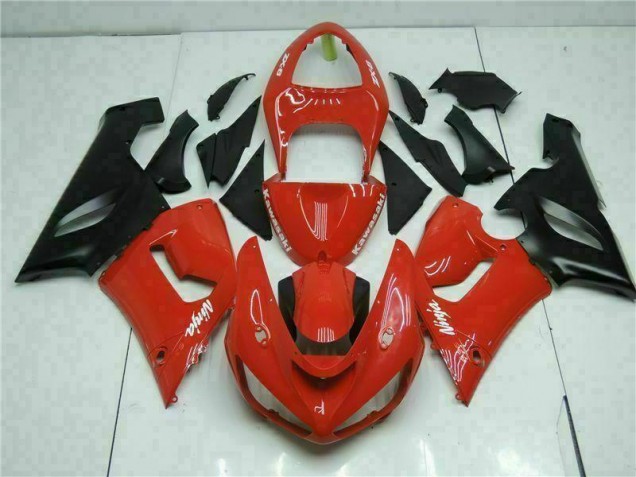 Discount 2005-2006 Red Kawasaki ZX6R Bike Fairing Kit Canada