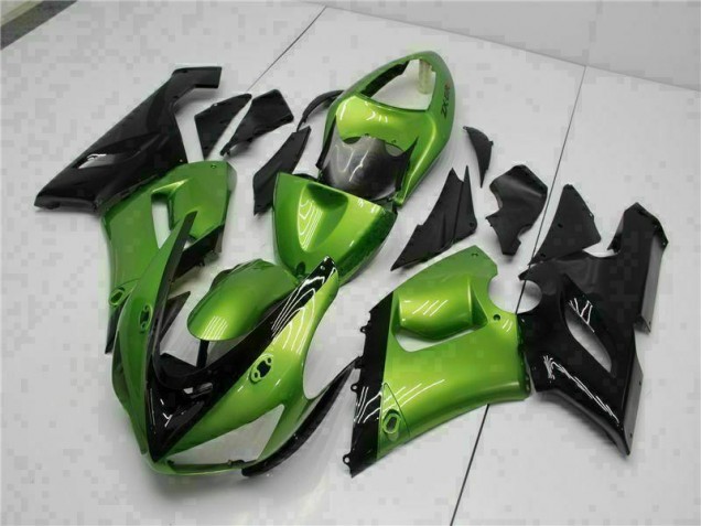 Discount 2005-2006 Green Kawasaki ZX6R Motorcycle Bodywork Canada