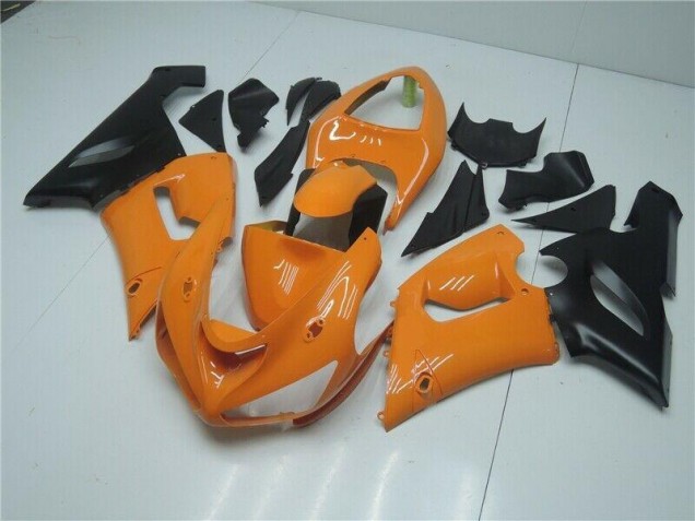 Discount 2005-2006 Orange Black Kawasaki ZX6R Bike Fairings Canada