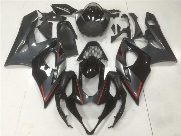 Discount 2005-2006 Black Grey Suzuki GSXR 1000 Moto Fairings Canada