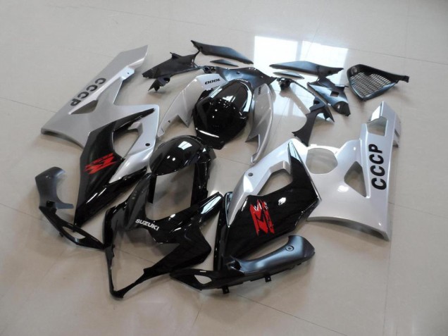 Discount 2005-2006 Silver Black Suzuki GSXR 1000 Moto Fairings Canada