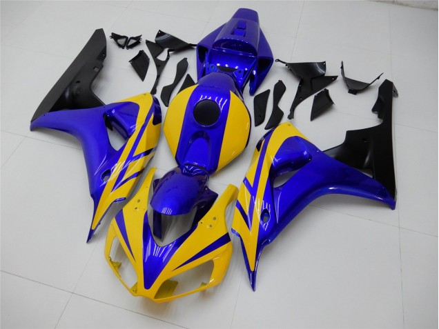 Discount 2006-2007 Yellow Blue Honda CBR1000RR Replacement Motorcycle Fairings Canada