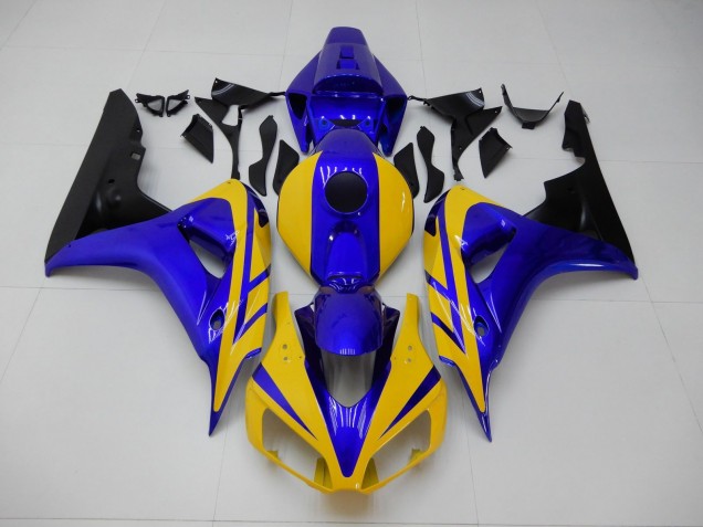 Discount 2006-2007 Yellow Blue Honda CBR1000RR Replacement Motorcycle Fairings Canada