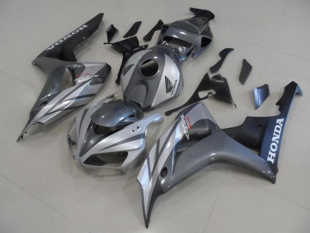 Discount 2006-2007 Grey Silver and Matte Black Honda CBR1000RR Motor Fairings Canada