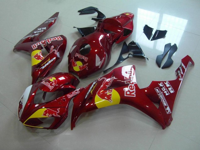 Discount 2006-2007 Candy Red Red Bull Honda CBR1000RR Motorcycle Fairings Canada