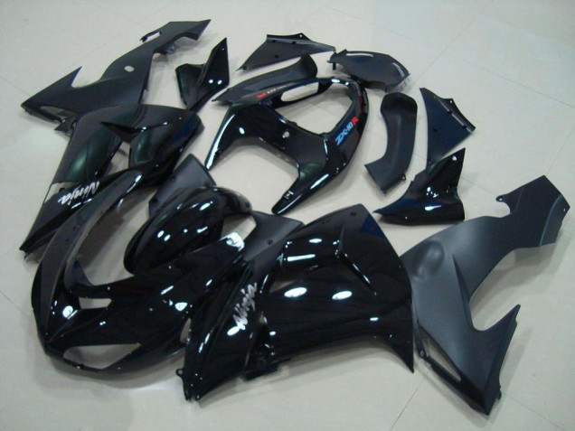 Discount 2006-2007 Glossy Black Matte Black Kawasaki ZX10R Motorcycle Fairings Canada