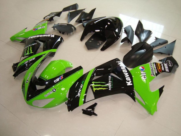 Discount 2006-2007 Green Monster Kawasaki ZX10R Motorcycle Fairings Canada