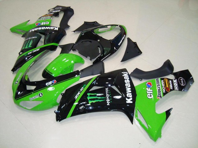 Discount 2006-2007 Green Monster Kawasaki ZX10R Bike Fairings Canada