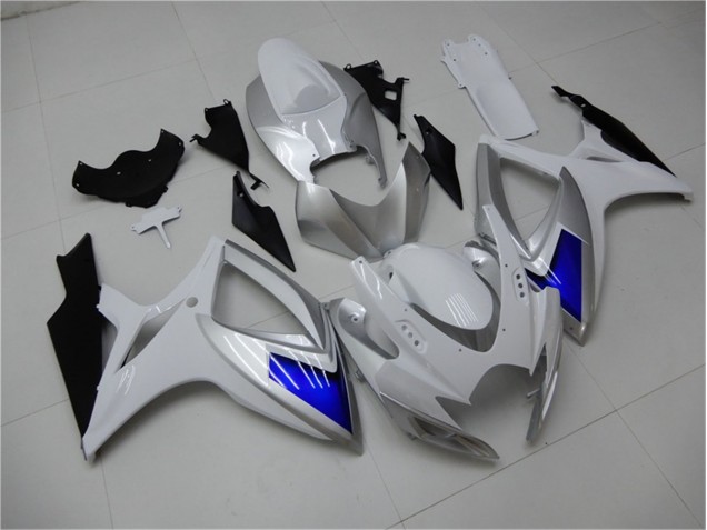 Discount 2006-2007 White Blue Suzuki GSXR 600/750 Motorcycle Fairings Canada