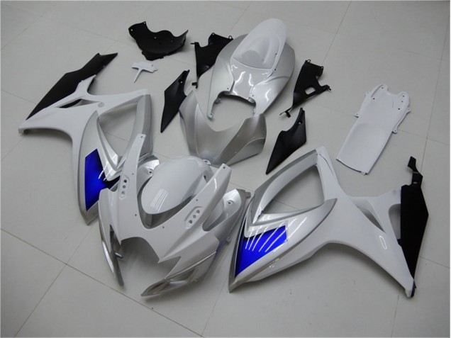 Discount 2006-2007 White Blue Suzuki GSXR 600/750 Motorcycle Fairings Canada