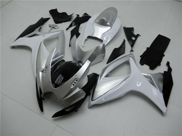 Discount 2006-2007 Silver Suzuki GSXR 600/750 Motorcycle Fairings Kits Canada