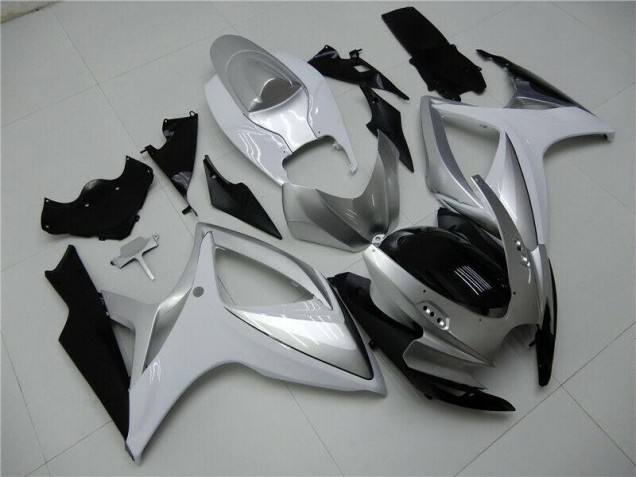 Discount 2006-2007 Silver Suzuki GSXR 600/750 Motorcycle Fairings Kits Canada