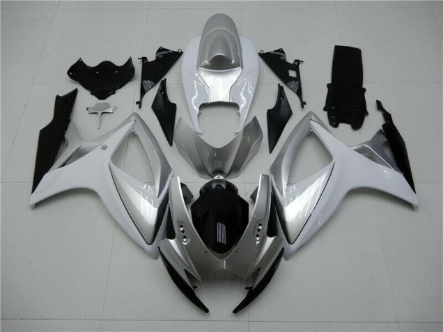 Discount 2006-2007 Silver Suzuki GSXR 600/750 Motorcycle Fairings Kits Canada