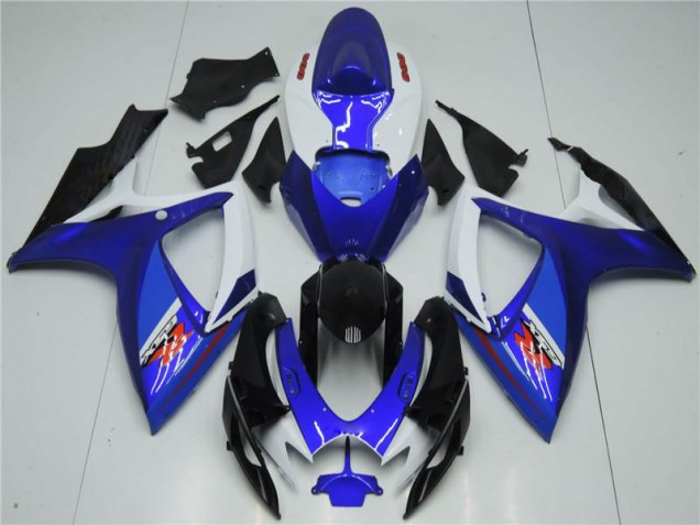 Discount 2006-2007 White Blue Suzuki GSXR 600/750 Motorcycle Fairings Canada