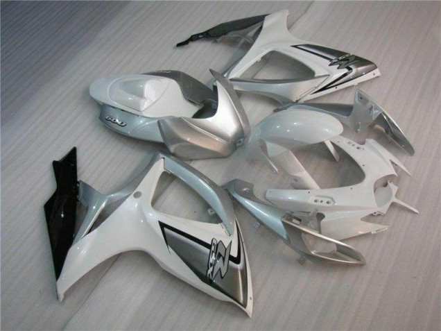 Discount 2006-2007 White Silver Suzuki GSXR 600/750 Bike Fairings Canada