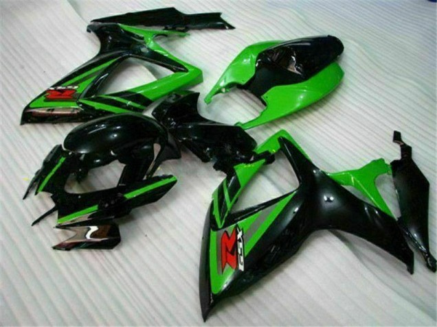 Discount 2006-2007 Black Green Suzuki GSXR 600/750 Replacement Motorcycle Fairings Canada