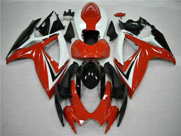 Discount 2006-2007 Red White Suzuki GSXR 600/750 Motorcycle Fairings Kits Canada