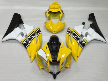 Discount 2006-2007 Yellow White Black Yamaha YZF R6 Motorbike Fairing Kits Canada