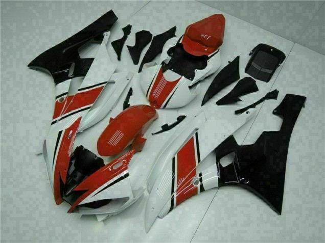 Discount 2006-2007 Red White Yamaha YZF R6 Motorcycle Fairings & Plastics Canada