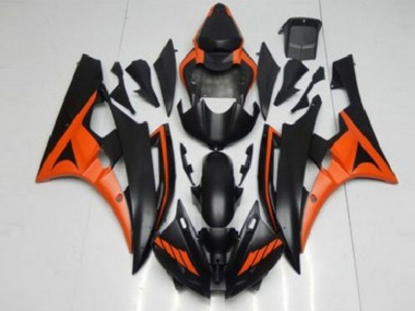 Discount 2006-2007 Orange Black Yamaha YZF R6 Bike Fairings Canada