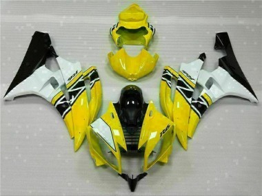 Discount 2006-2007 Yellow White Black Yamaha YZF R6 Motorcycle Fairings Canada