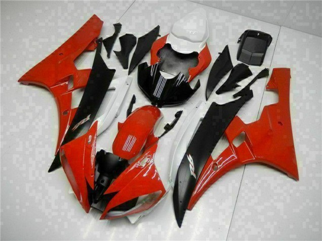 Discount 2006-2007 Red Black Yamaha YZF R6 Motorcycle Fairings Kits Canada