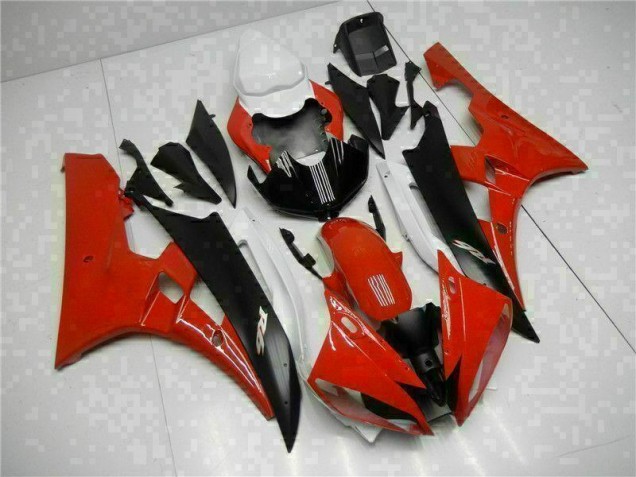 Discount 2006-2007 Red Black Yamaha YZF R6 Motorcycle Fairings Kits Canada