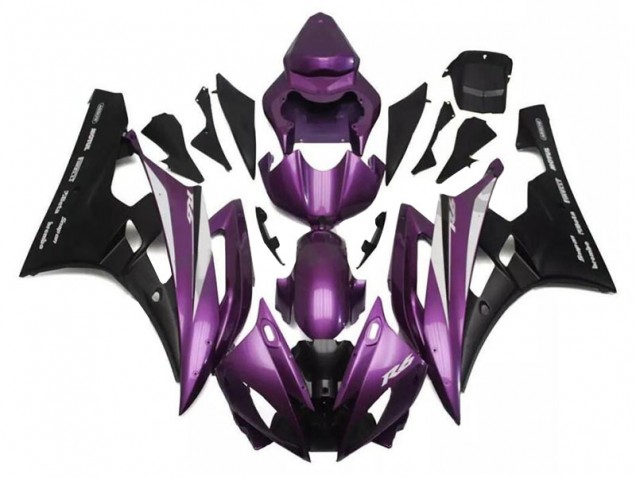 Discount 2006-2007 Purple Black Yamaha YZF R6 Motorcycle Fairings Canada