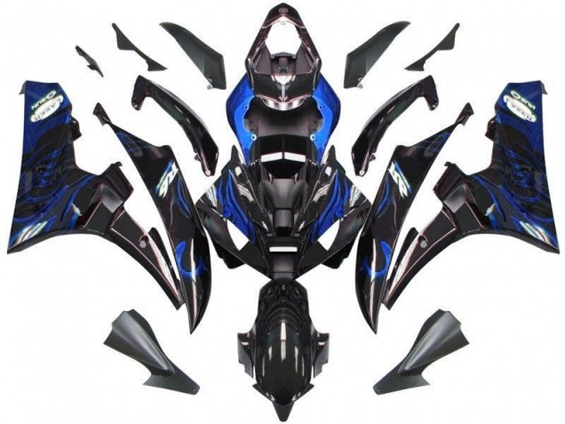 Discount 2006-2007 Black Blue Flame Yamaha YZF R6 Motor Bike Fairings Canada