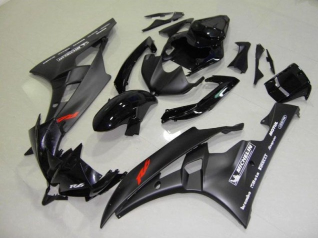 Discount 2006-2007 Black Yamaha YZF R6 Bike Fairings Canada