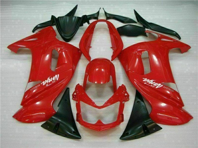 Discount 2006-2008 Glossy Red Kawasaki EX650 Motorbike Fairing Canada