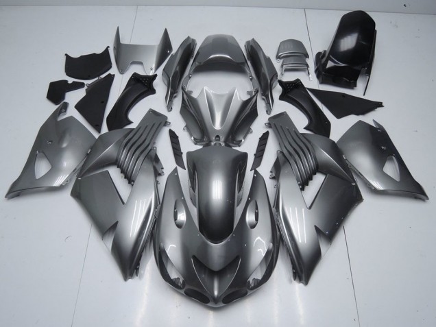 Discount 2006-2011 Glossy Grey Kawasaki ZX14R ZZR1400 Replacement Motorcycle Fairings Canada