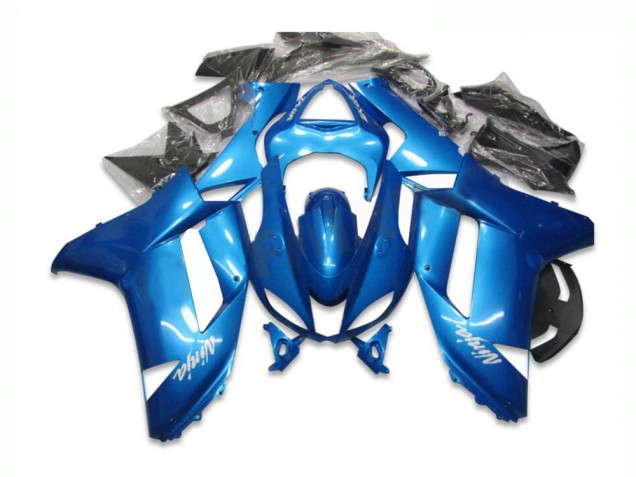 Discount 2007-2008 Blue Kawasaki ZX6R Bike Fairing Kit Canada