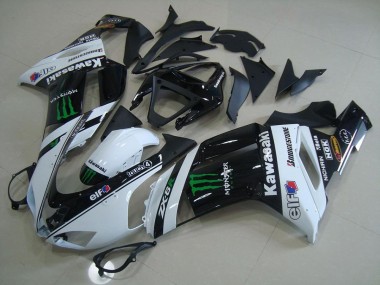 Discount 2007-2008 White Monster Kawasaki ZX6R Motorcycle Fairings Canada