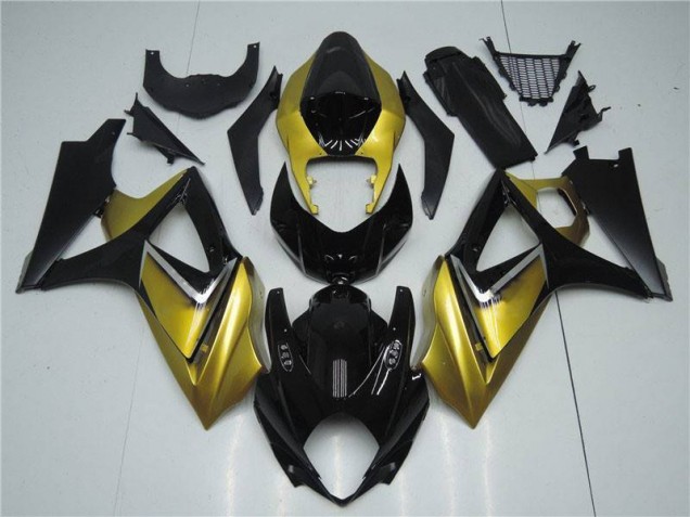 Discount 2007-2008 Gold Black Suzuki GSXR 1000 K7 Motorbike Fairing Canada