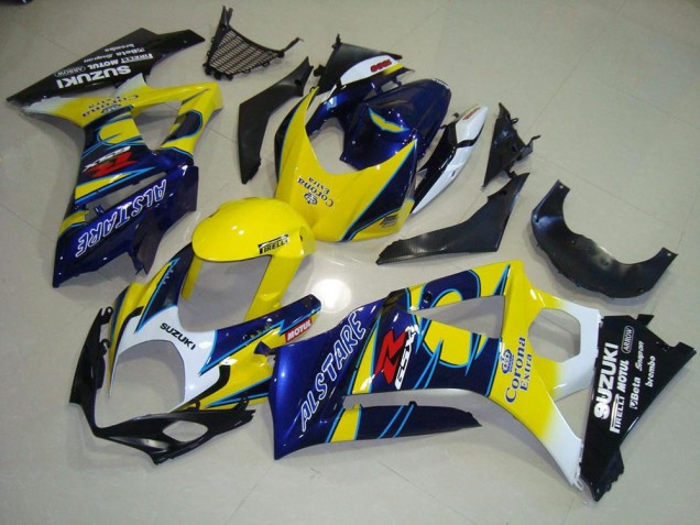 Discount 2007-2008 Yellow Corona Suzuki GSXR 1000 K7 Bike Fairing Kit Canada