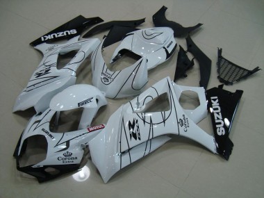 Discount 2007-2008 White Corona Suzuki GSXR 1000 K7 Replacement Fairings Canada