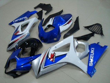 Discount 2007-2008 White Blue Suzuki GSXR 1000 K7 Motor Fairings Canada