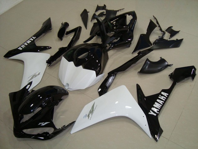 Discount 2007-2008 Black White Gold Yamaha YZF R1 Replacement Fairings Canada