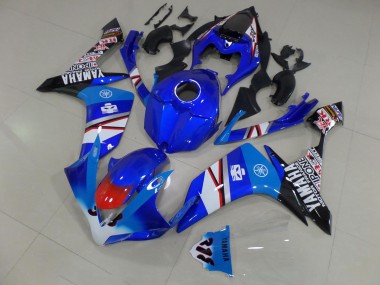 Discount 2007-2008 Blue White Black Stickers Yamaha YZF R1 Motorcycle Fairing Canada