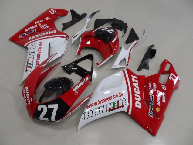 Discount 2007-2014 Banner 27 Ducati 848 1098 1198 Motorcycle Fairings Kits Canada