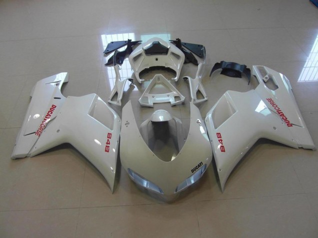 Discount 2007-2014 Pearl White Red Decals Ducati 848 1098 1198 Motor Fairings Canada