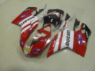 Discount 2007-2014 Red 46 Ducati 848 1098 1198 Motorcycle Fairings Canada