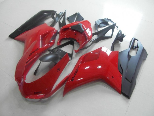 Discount 2007-2014 Red Black Ducati 848 1098 1198 Motorcycle Fairing Kits Canada