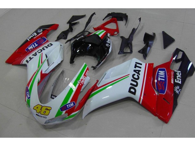 Discount 2007-2014 Red White Yellow 46 Ducati 848 1098 1198 Bike Fairings Canada