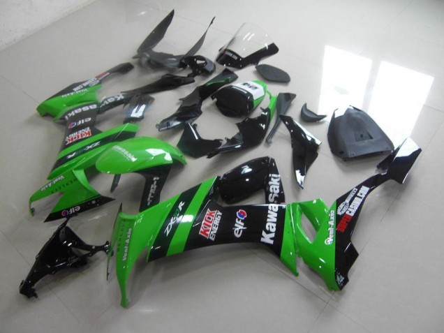 Discount 2008-2010 Green Black Kick Kawasaki ZX10R Replacement Motorcycle Fairings Canada