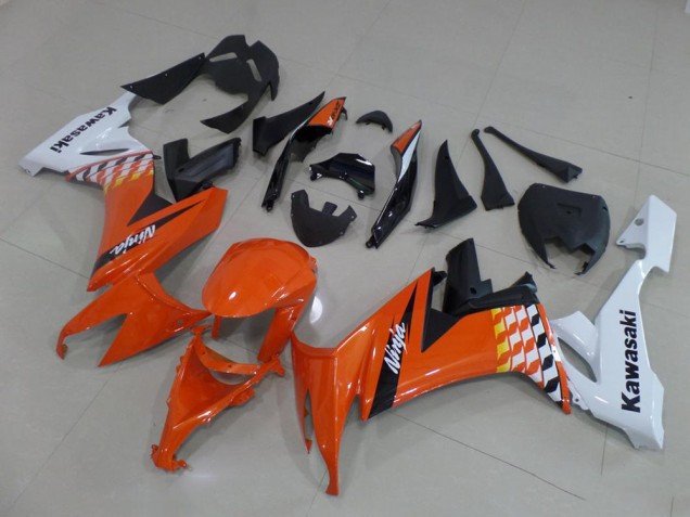 Discount 2008-2010 Orange and White Kawasaki ZX10R Motorcycle Bodywork Canada