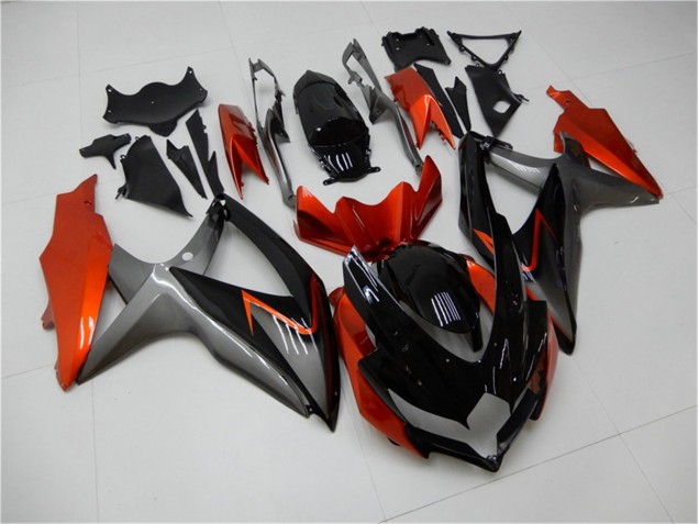 Discount 2008-2010 Black Orange Grey Suzuki GSXR 600/750 Motorbike Fairing Kits Canada